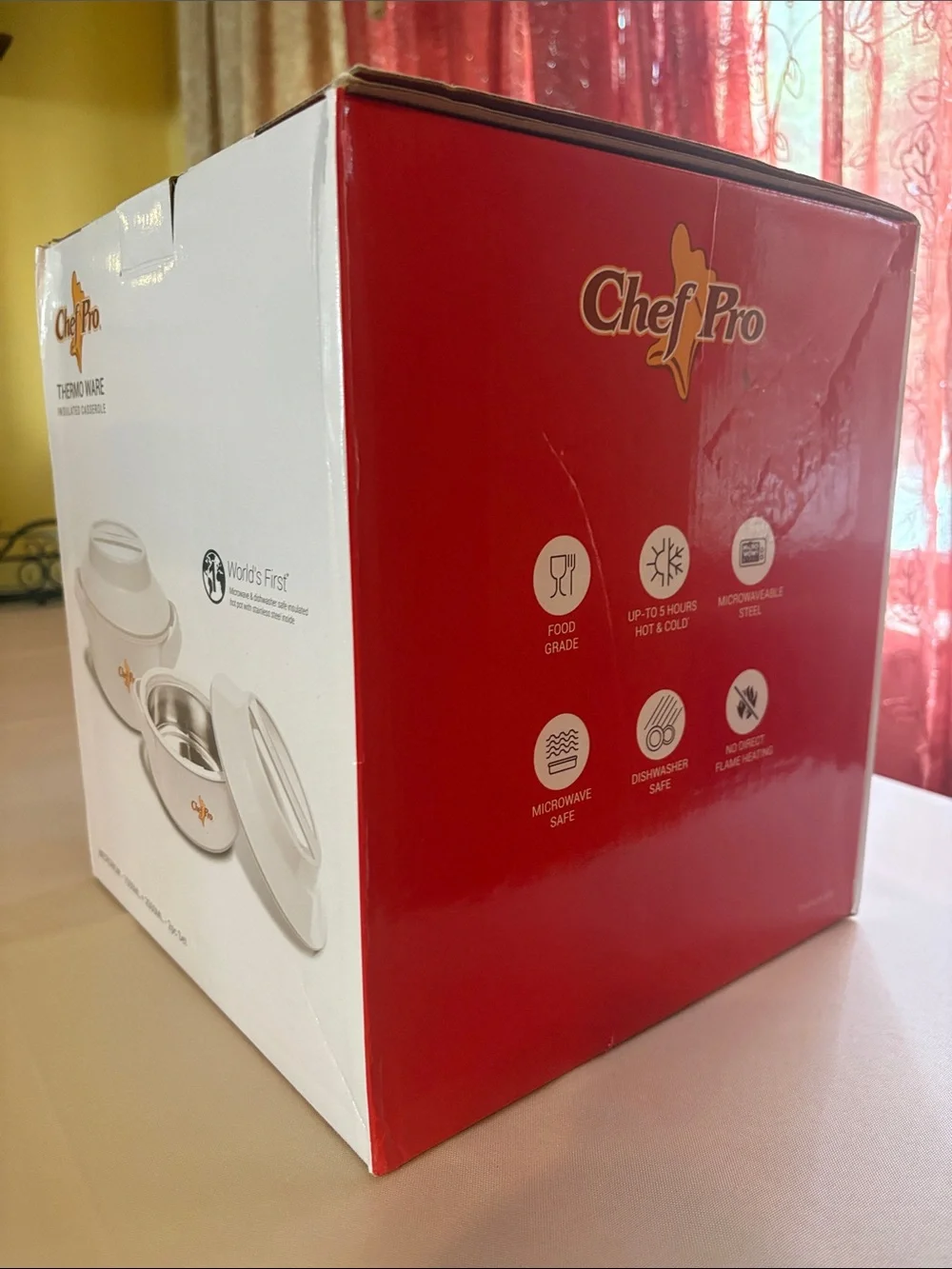 Chef Pro Thermo Ware Insulated Casserole Set - White